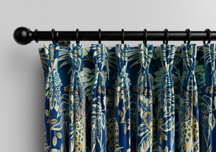 Leopard, Lapis - Made to Measure Curtain - Image 11